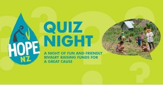 Quiz Night – Palmerston North – May 25th